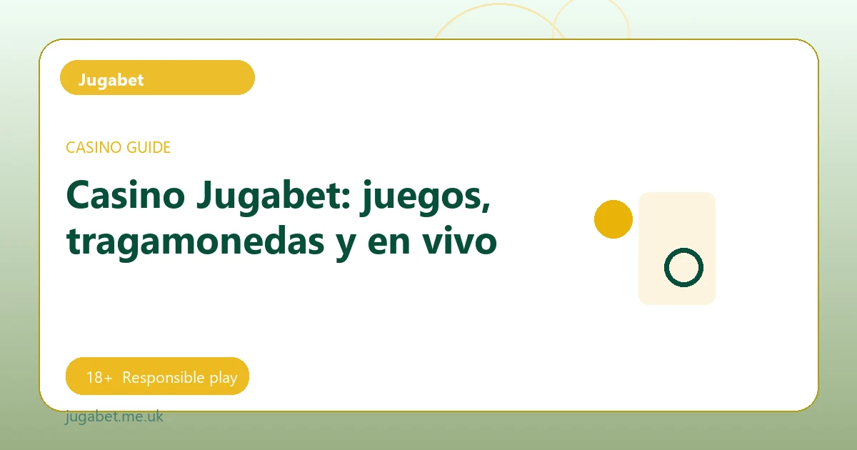 Casino Jugabet: juegos, tragamonedas y en vivo - Jugabet guide