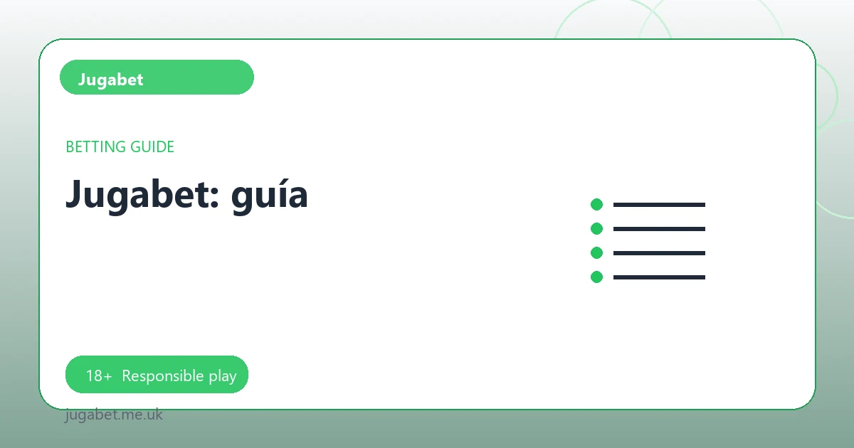 Jugabet: guía - Jugabet guide