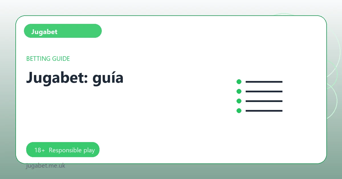 Jugabet: guía - Jugabet guide